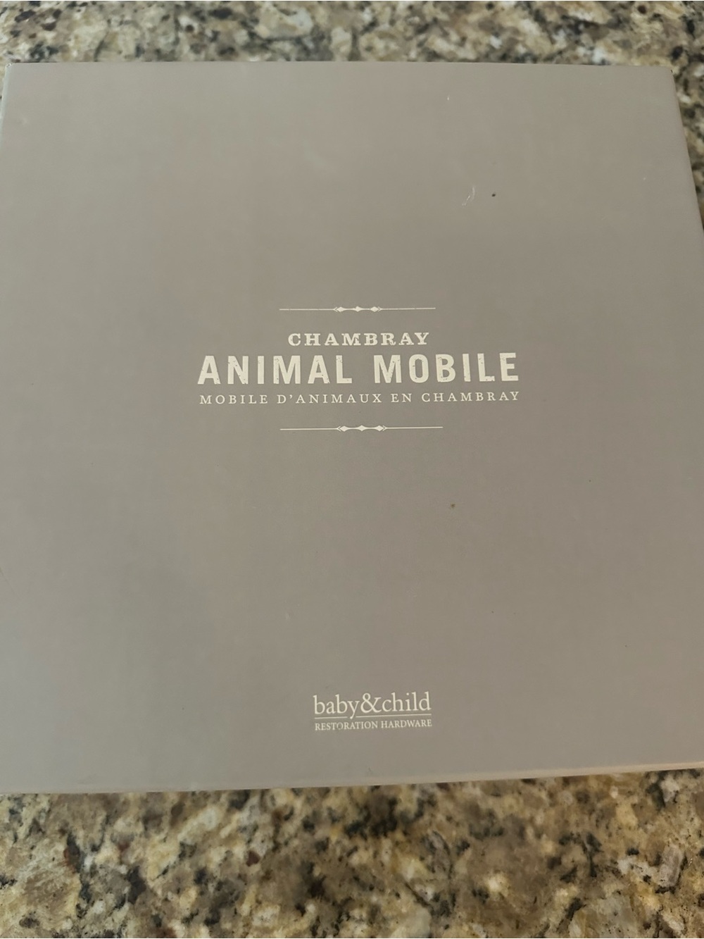 NEW Restoration Hardware Chambray Animal Mobile - Picture 2 of 4